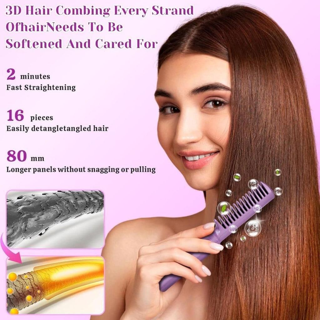Meneflix Cordless Mini Hair Straightener Comb (Rechargeable)